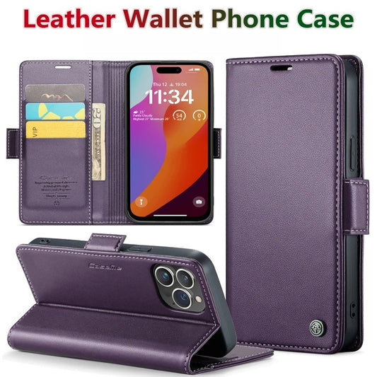 Leather Card holder Wallet Phone Case For iPhone