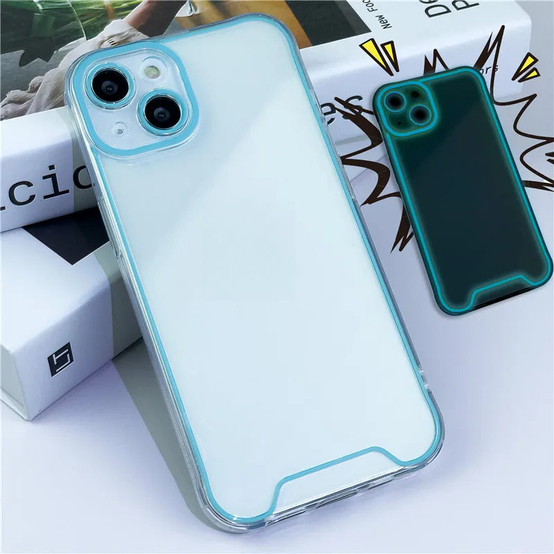 Night Light Luminous Clear Silicone Soft Phone Case For iPhone