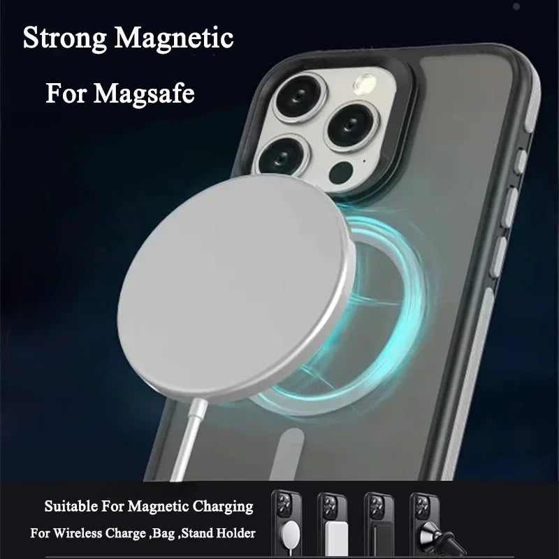 New Matte Frosted Magnetic Shockproof Phone Case For iPhone