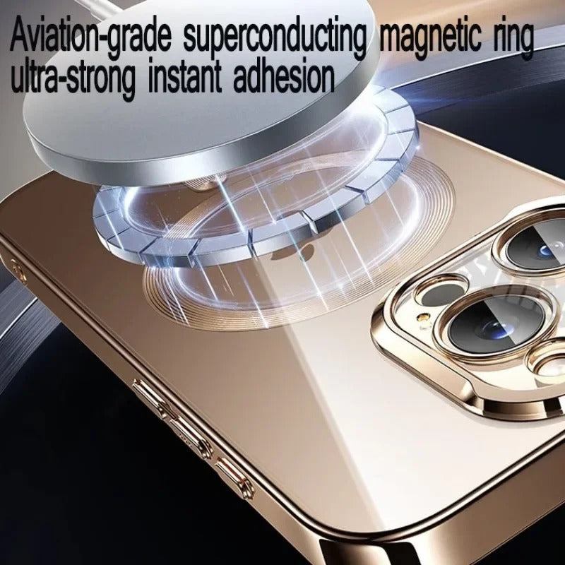 Official New Desert Gold Wireless Charging Magnetic Case For iPhone