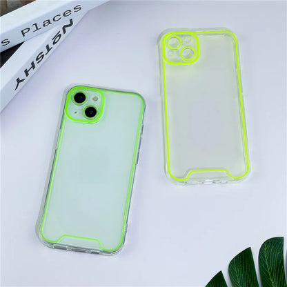 Night Light Luminous Clear Silicone Soft Phone Case For iPhone