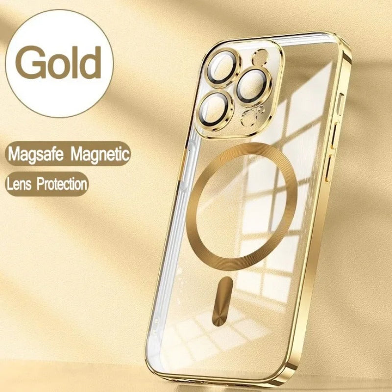 Official New Desert Gold Wireless Charging Magnetic Case For iPhone