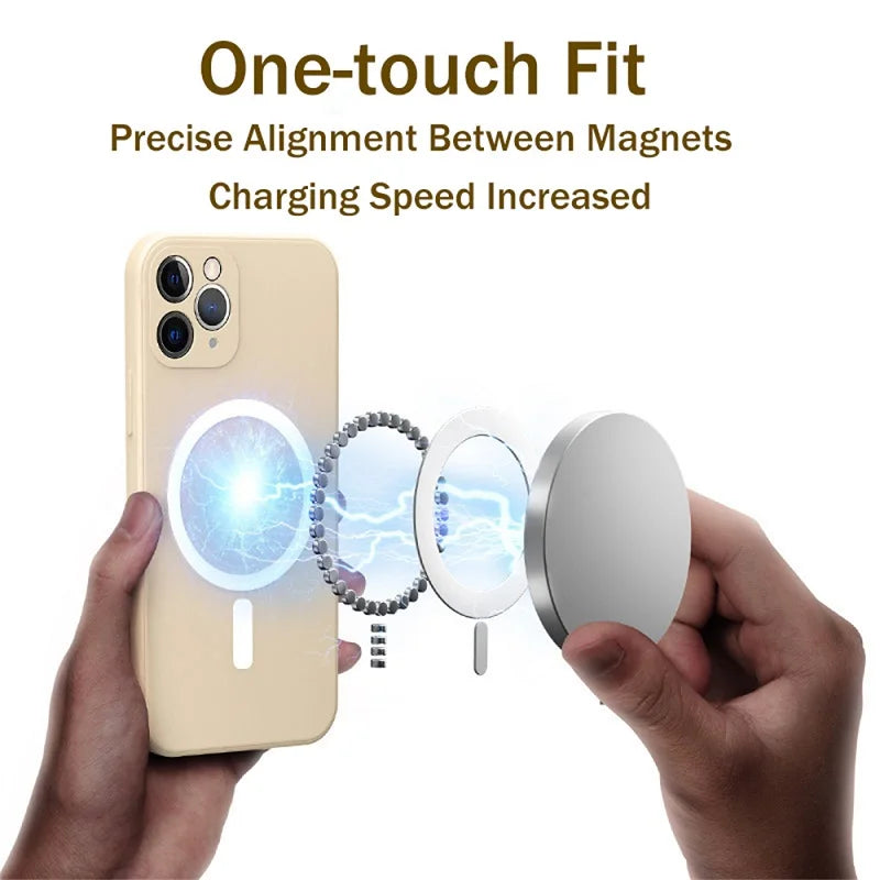 Soft Liquid Silicone For Magnetic Wireless Charging Case For iPhone