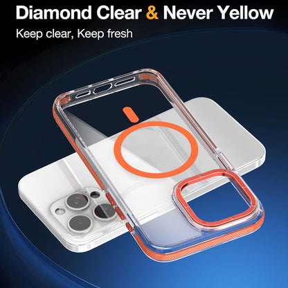 Luxury Transparent Magnetic Shockproof Phone Case For iPhone