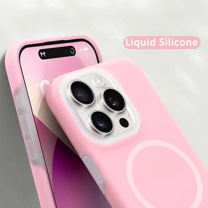 Fashion Jelly Liquid Silicone For Magnetic Charging Case For iPhone