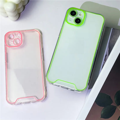 Night Light Luminous Clear Silicone Soft Phone Case For iPhone