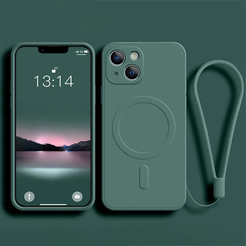 Soft Liquid Silicone For Magnetic Wireless Charging Case For iPhone