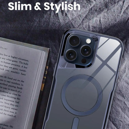 Plating Soft Rubber Frame Magnetic Phone Case For iPhone